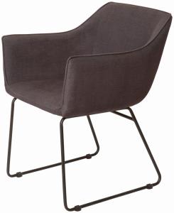 SIT&CHAIRS Stuhl Stahl Stoff Schwarz