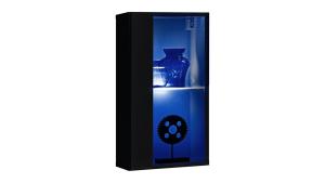 Stylefy Swotch WW 4 Vitrine Schwarz Hochglanz | Schwarz Matt