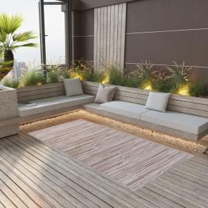 vidaXL Outdoor-Teppich ARAKIL Braun 190x290 cm PP 310443