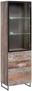 Stylefy Molde Vitrine Plankeneiche | Schwarz