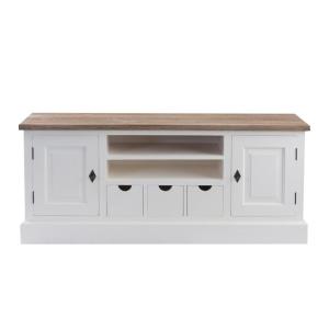 Dekoria TV-Board Brighton 150x40x65cm white&natural