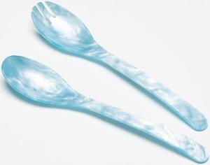 G.F. Heim Söhne Salatbesteck aus Acrylglas aqua 29,5cm 817-30
