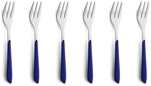 Kuppels PRISMA Kuchengabel Set 6-teilig indigoblau hochglanzpoliert
