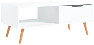 vidaXL Couchtisch Weiß 100x49,5x43 cm Holzwerkstoff 326786