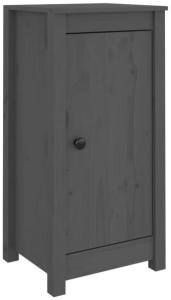 Sideboard Grau 40 x 35 x 80 cm cm Massivholz Kiefer [813728]