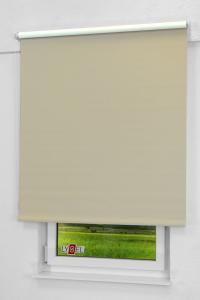 Lysel - Qualitätsrollo abdunkelnd graubeige, (B x H) 183cm x 190cm in braun/graubeige