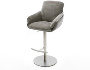 Sitzschale: Schlamm; Stuhlgestell: Silber