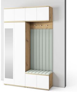 Weiß/Artisan-Eiche/Trinity 21
