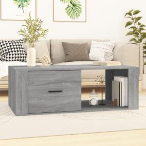 vidaXL Couchtisch Grau Sonoma 100x50,5x35 cm Holzwerkstoff 816542