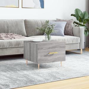 vidaXL Couchtisch Grau Sonoma 50x50x40 cm Holzwerkstoff 829376