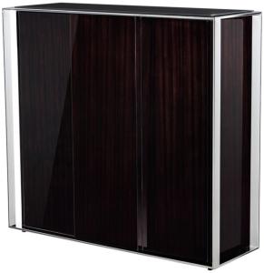 Casa Padrino Designer Weinschrank 130 x 42 x H. 120 cm - Luxus Kollektion