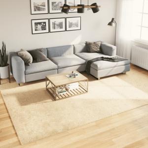 vidaXL Teppich HUARTE Kurzflor Weich und Waschbar Creme 240x340 cm 375045
