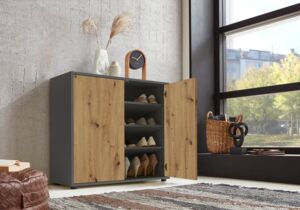 Anthrazit / Artisan Eiche
