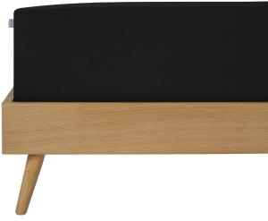 Schiesser Spannbettlaken Jessi - Edeljersey - 180 x 200 cm - Schwarz