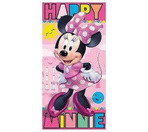 Disney Minnie Mouse Badetuch Minnie Maus, Mikrofaser, Mädchen Badehandtuch 70x140 cm schnelltrocknend