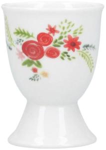 KitchenCraft Eierbecher Blumen Porzellan