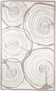 Rivanto Gartenteppich Jahresringe 240x150 cm, rechteckig, farbig sortiert, Schuhmatte, Terrassenteppich, wasserresistent