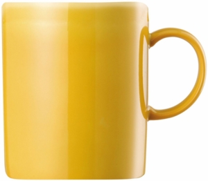 Thomas Sunny Day Becher mit Henkel, Kaffeetasse, Porzellan, Yellow / Gelb, Spülmaschinenfest, 300 ml, 15505