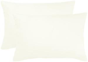 BettwarenShop Single Jersey Kissenbezug Ulm 2er Pack|40x60 cm| perlmut