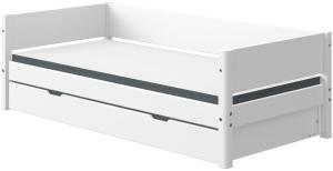 Flexa 'White' Einzelbett weiß, 90x200 cm, inkl. Gästebett