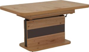 'Gustav' Couchtisch, Artisan Eiche/ Anthrazit, ausziehbar und höhenverstellbar