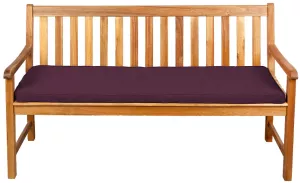 Gutekissen® Sitzkissen für Bank, Gartenschaukeln, Sitz, glatt. FK5 (190x60x5, Violett)