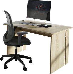 Domando Schreibtisch Piombino Modern für Büro Breite 119cm in Sonoma Eiche