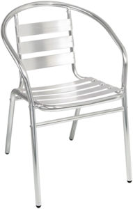 Bistrogarnitur 3-teilig Aluminium
