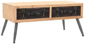 vidaXL Couchtisch Tannenholz Massiv 115 × 55 × 50 cm 245777
