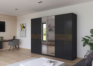 grau metallic|Atlantic Oak dunkel foliert