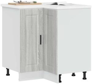 vidaXL Küchen-Eckunterschrank Porto Grau Sonoma Holzwerkstoff 853993