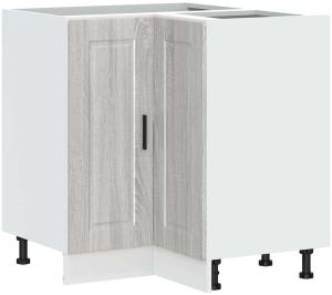 vidaXL Küchen-Eckunterschrank Porto Grau Sonoma Holzwerkstoff 853993