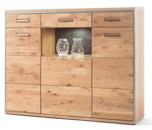 Highboard Espero - Asteiche Bianco massiv