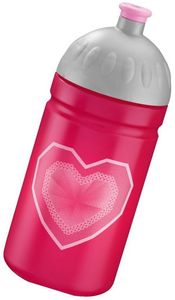Glitter Heart - Grau - Rosa