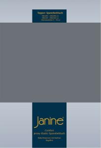 Janine Topper Comfort Jersey Spannbetttuch|180x200 cm - 200x220 cm| opalgrau