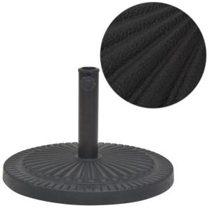 vidaXL Sonnenschirmständer Harz Rund Schwarz 14 kg 43657