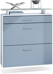 Weiß matt/Denim matt