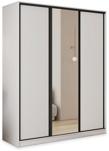 Weiß + Beschläge Schwarz