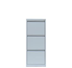 Stahl Büro Hängeregistratur Schrank Bürocontainer 101 x 40 x 62 cm (HxBxT) mit 3 Schüben, einbahnig Lichtgrau 560310