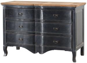 Dekoria Kommode Tulon 130x55x90 old black & natural