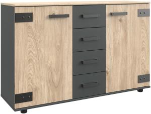 Sideboard MALMÖ Silver Fir Holznachbildung