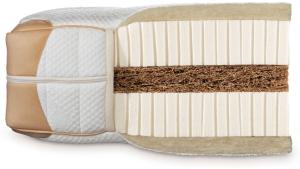 dormiente Naturlatexmatratze Natural Deluxe Solaris 180x200 ohne Lederapplikation 6A - Strickgewebe H3 (Fest ab 80 kg)