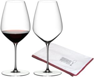 Riedel VELOCE Syrah / Shiraz Weinglas 2er Set + Poliertuch