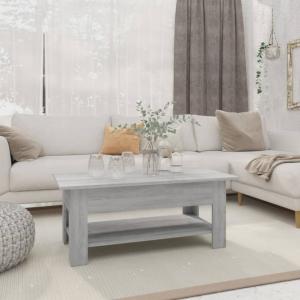 vidaXL Couchtisch Grau Sonoma 102x55x42 cm Holzwerkstoff 813075