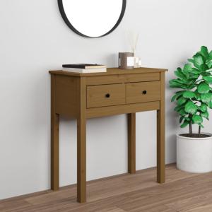 vidaXL Konsolentisch Honigbraun 70x35x75 cm Massivholz Kiefer 814612