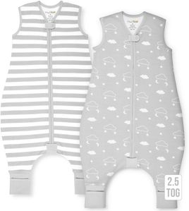 W/ Feet 2.5 Tog Clouds/Stripes
