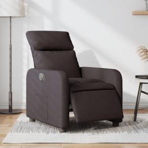 vidaXL Relaxsessel Elektrisch Dunkelbraun Stoff 3206686