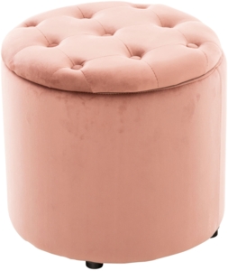 CLP Sitzhocker Pantin Samt mit Stauraum,pink