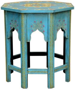 Orientalischer Beistelltisch Saada Blau M