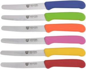 Frühstücksmesser / Brötchenmesser, 6 Stück, bunt